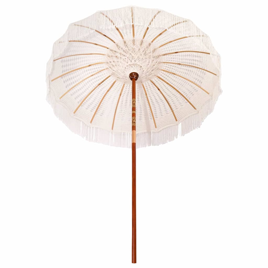 Makrame Parasol Creme 190 x 190 x 260 cm