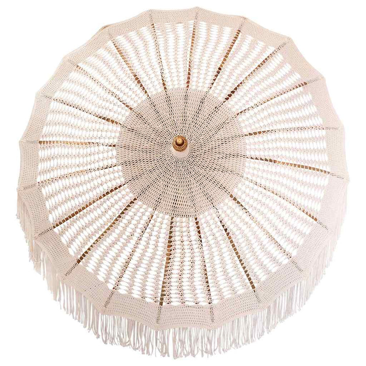 Makrame Parasol Creme 190 x 190 x 260 cm