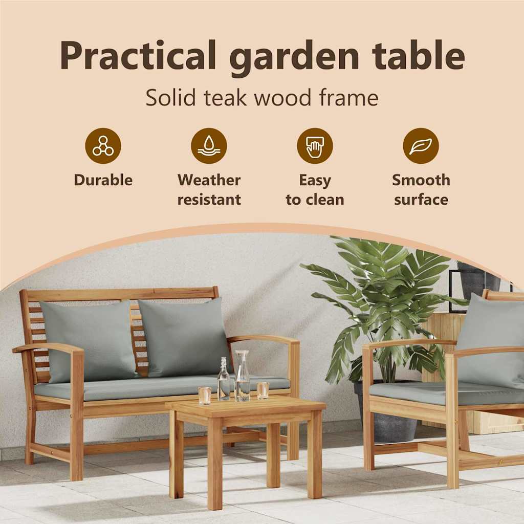 Sofabord Brun 50 x 35 x 36 cm Massiv Teaktræ