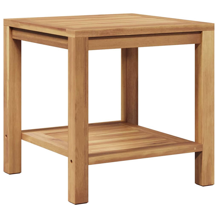 Sofabord med opbevaring Brun 45 x 45 x 45 cm Massiv Teaktræ