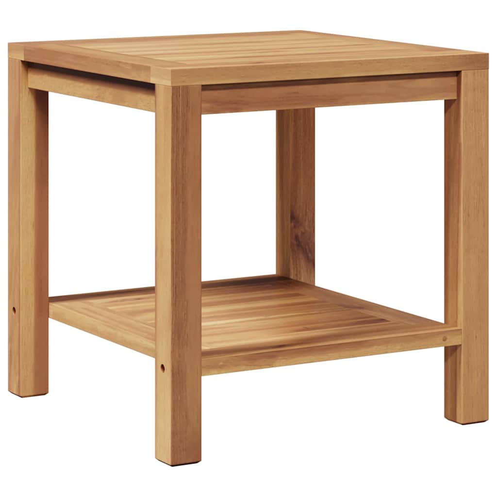 Sofabord med opbevaring Brun 45 x 45 x 45 cm Massiv Teaktræ