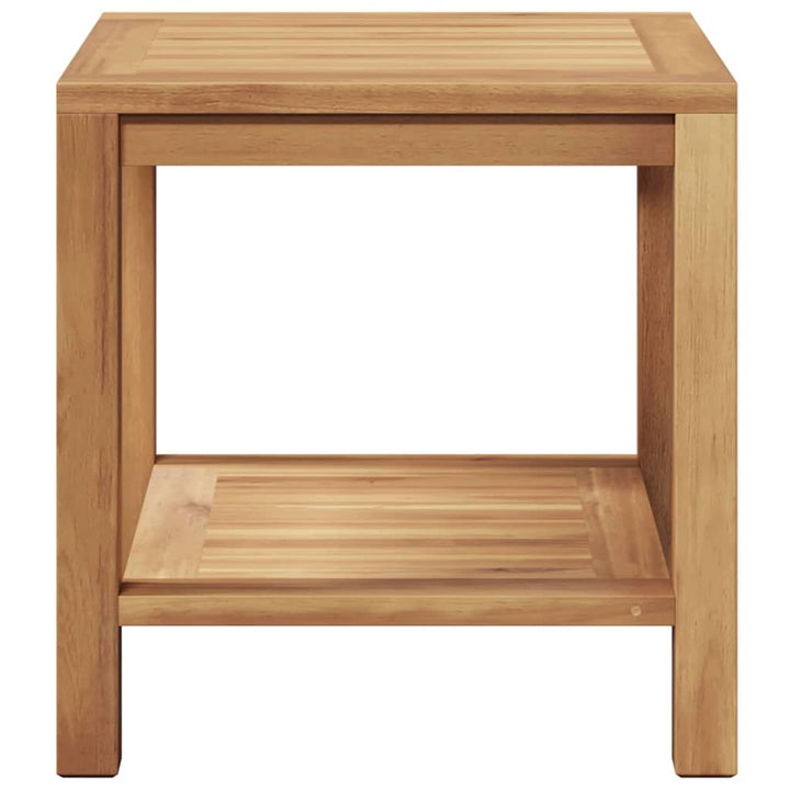 Sofabord med opbevaring Brun 45 x 45 x 45 cm Massiv Teaktræ