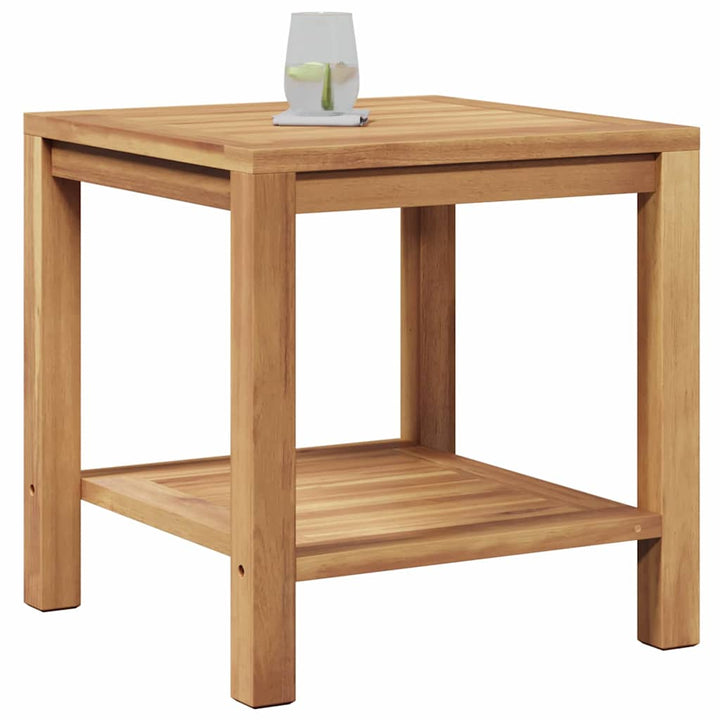 Sofabord med opbevaring Brun 45 x 45 x 45 cm Massiv Teaktræ
