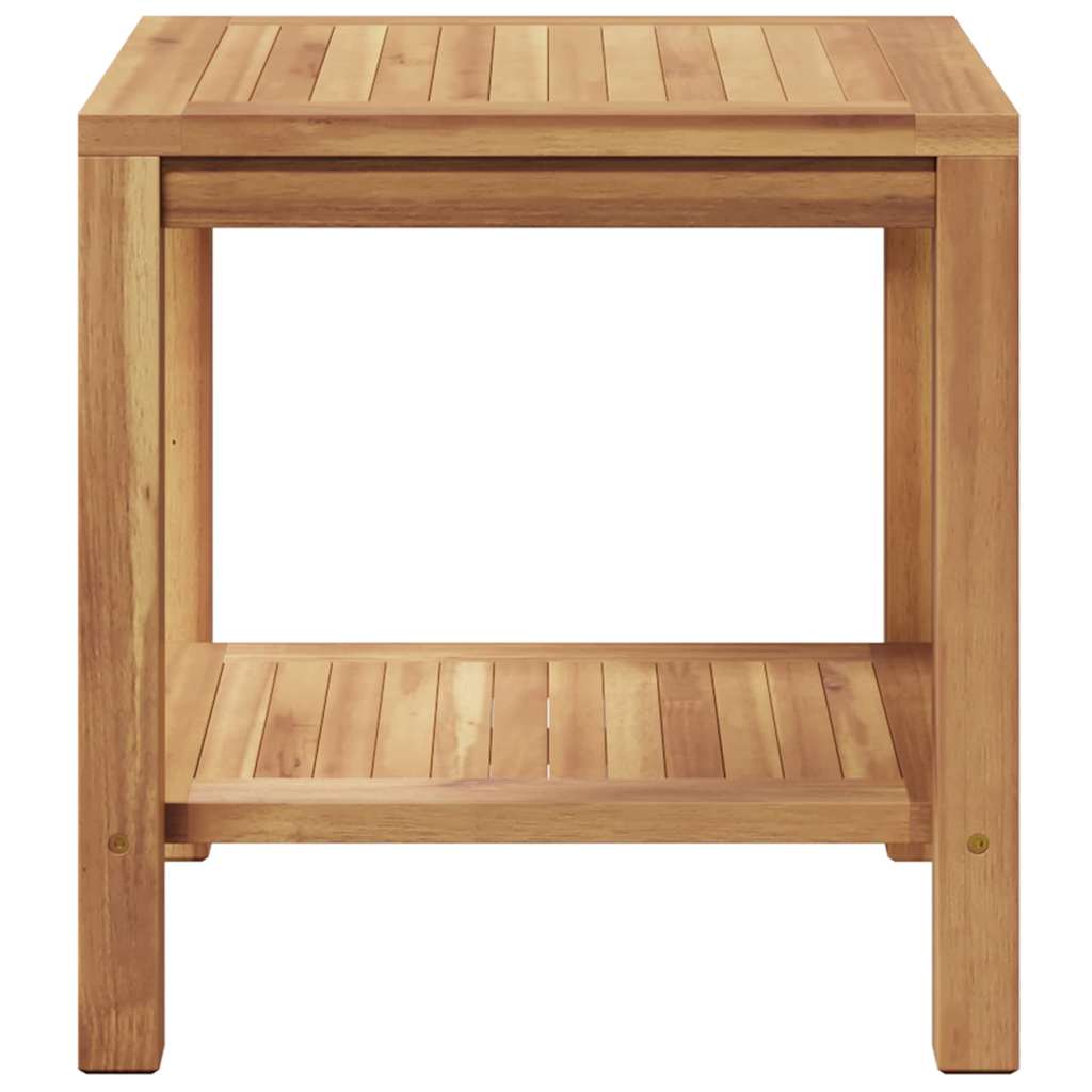 Sofabord med opbevaring Brun 45 x 45 x 45 cm Massiv Teaktræ