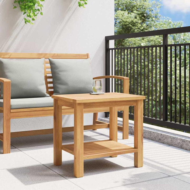Sofabord med opbevaring Brun 50 x 35 x 45 cm Massiv Teaktræ