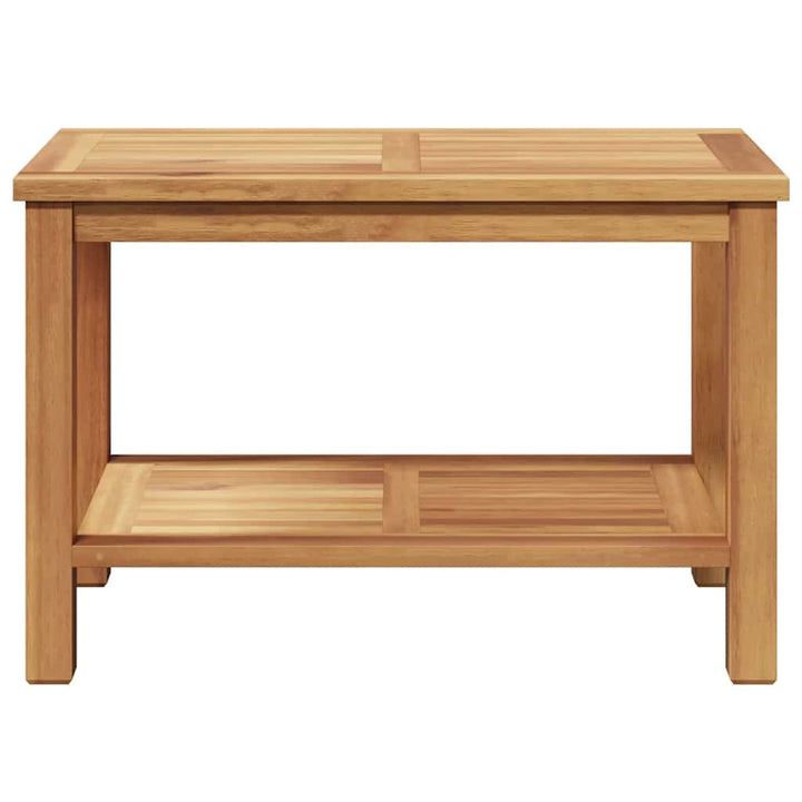 Sofabord med opbevaring Brun 70 x 40 x 45 cm Massiv Teaktræ