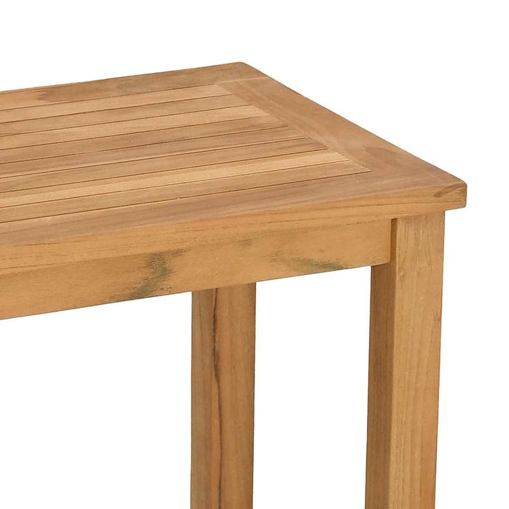 Konsolbord med opbevaring Brun 110 x 40 x 75 cm Massiv Teaktræ