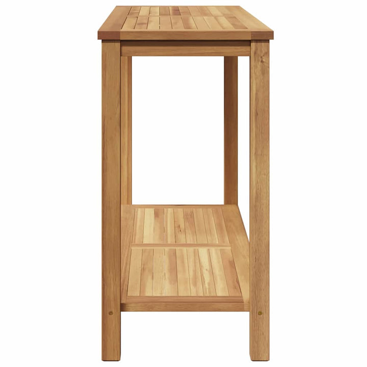 Konsolbord med opbevaring Brun 110 x 40 x 75 cm Massiv Teaktræ
