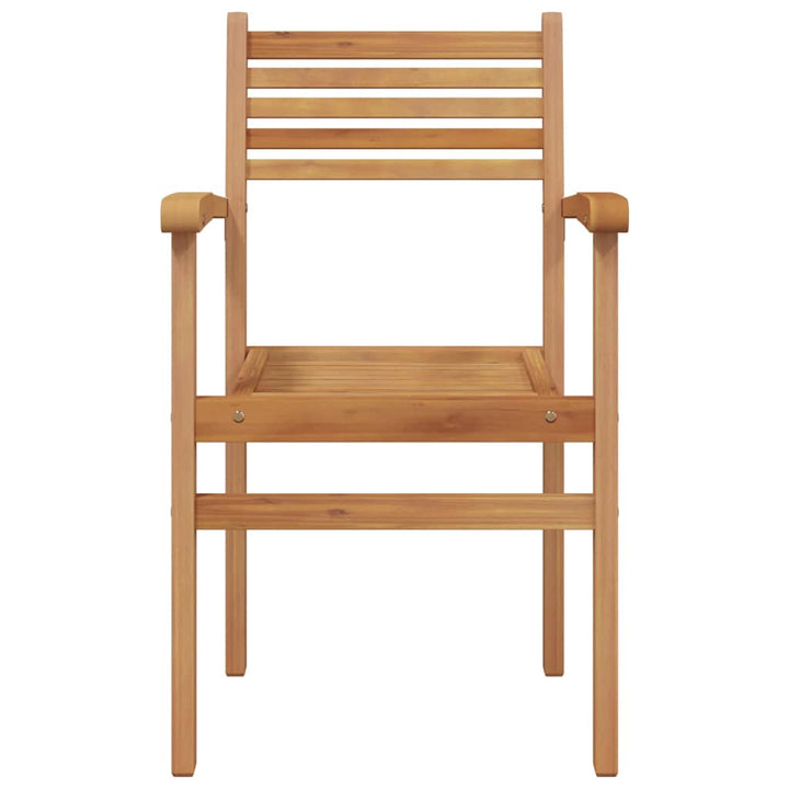 Stol 2 stk. Brun Massiv Teaktræ