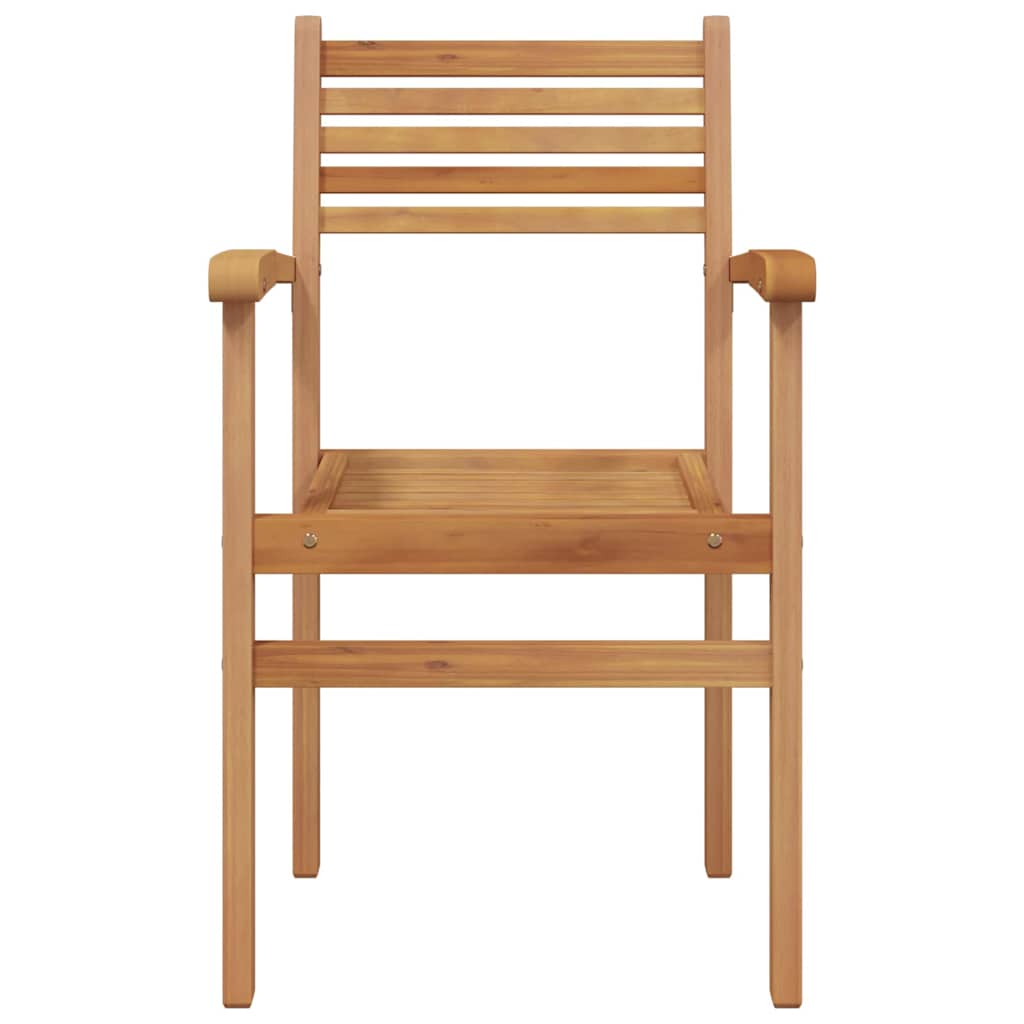 Stol 4 stk. Brun Massiv Teaktræ