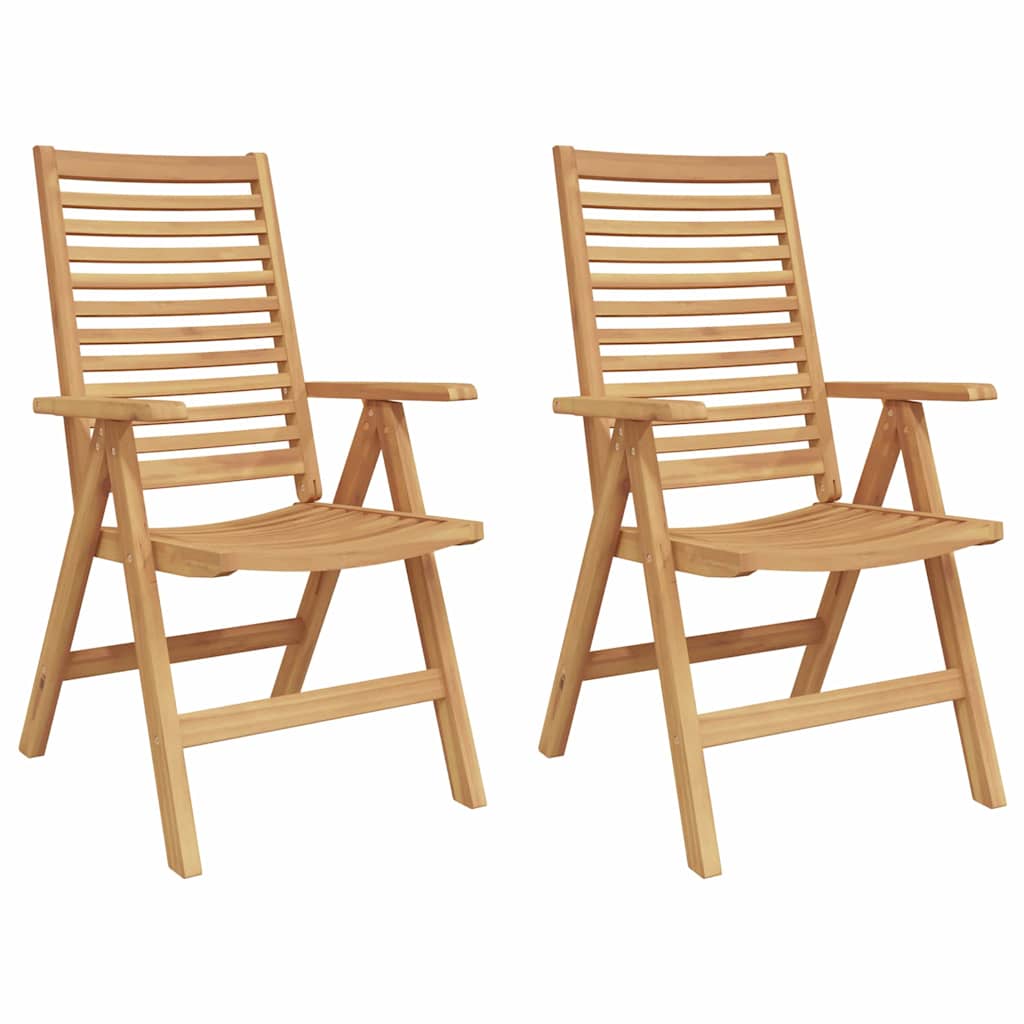 Stol 2 pcs Brun 64.5 x 52 x 108 cm Massiv Teaktræ