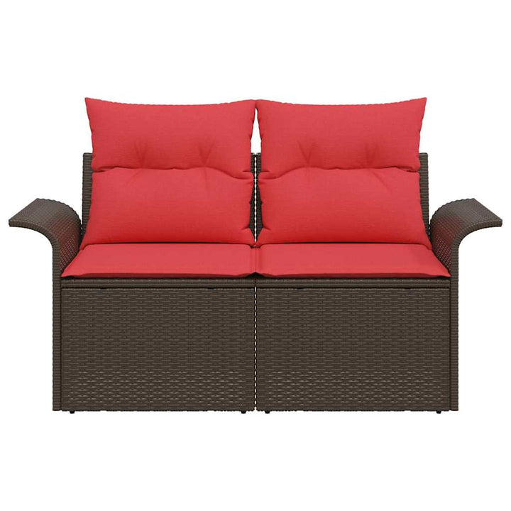 Havemøbelsofa med pude 141 x 62 x 69 cm polyrattan