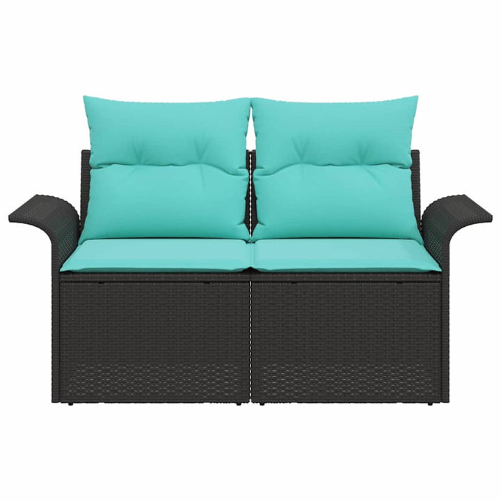 Havemøbelsofa med pude 141 x 62 x 69 cm polyrattan