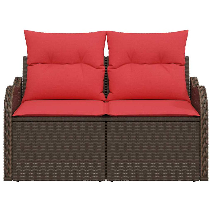 Havemøbelsofa med pude 121 x 62 x 69 cm polyrattan