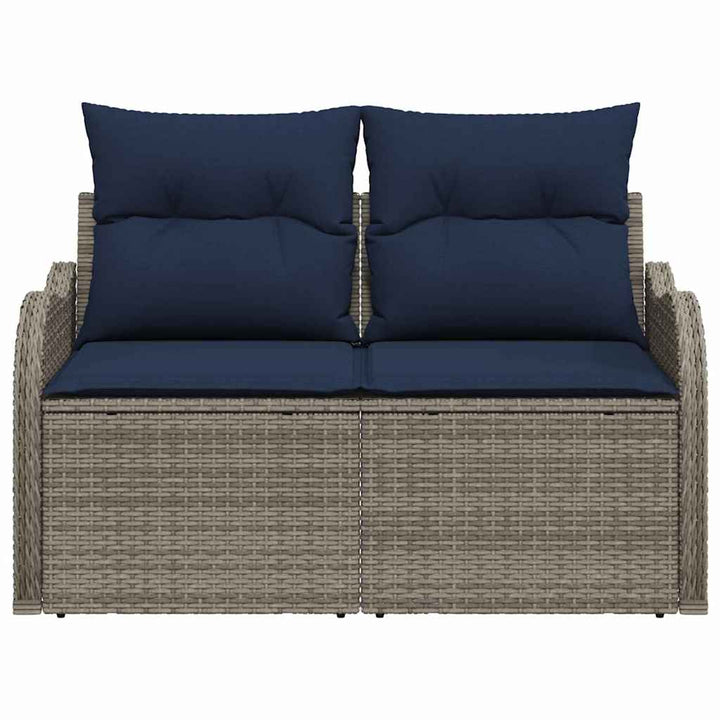 Havemøbelsofa med pude 121 x 62 x 69 cm polyrattan