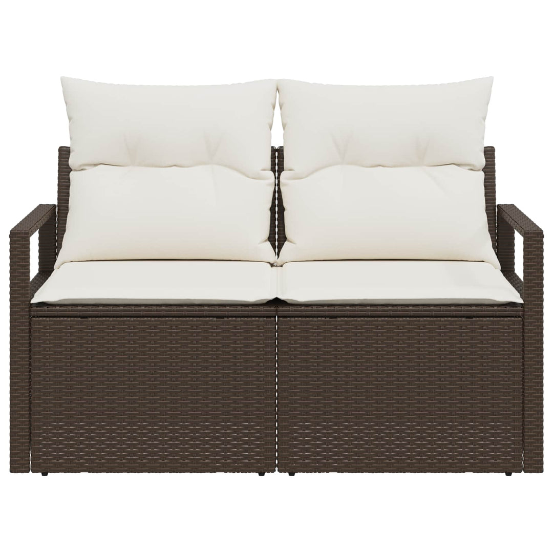 Havemøbelsofa med pude 120 x 62 x 69 cm polyrattan