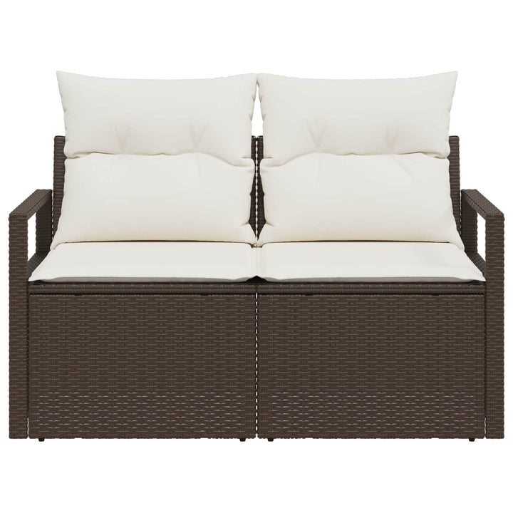 Havemøbelsofa med pude 120 x 62 x 69 cm polyrattan
