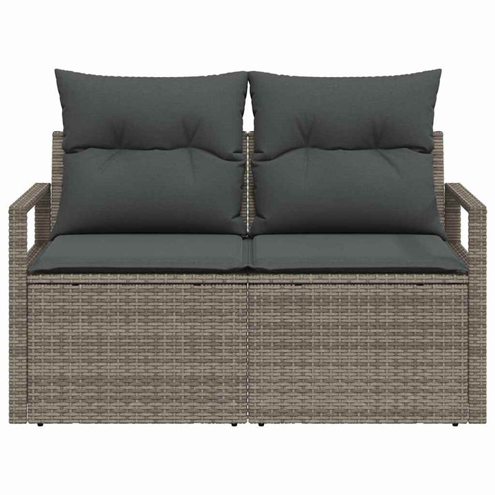 Havemøbelsofa med pude 120 x 62 x 69 cm polyrattan