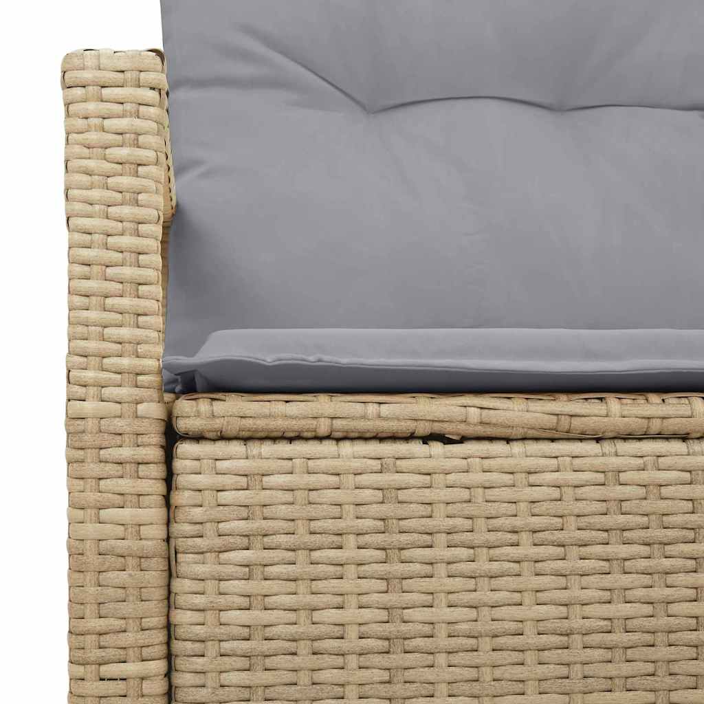 Havemøbelsofa med pude 120 x 62 x 69 cm polyrattan