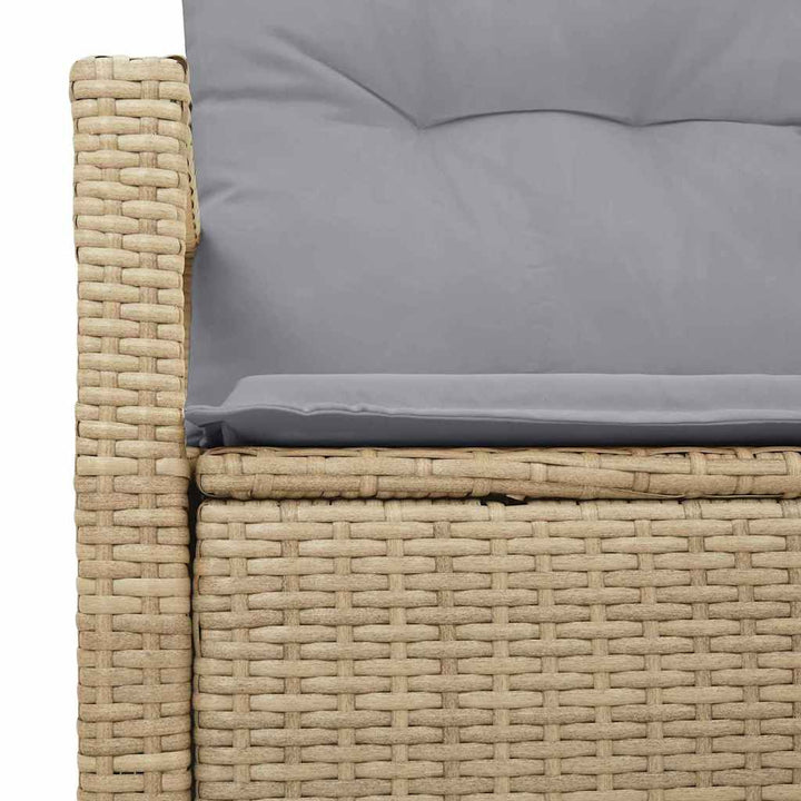 Havemøbelsofa med pude 120 x 62 x 69 cm polyrattan