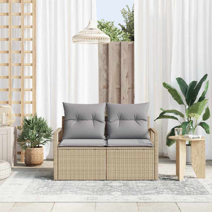 Havemøbelsofa med pude 120 x 62 x 69 cm polyrattan