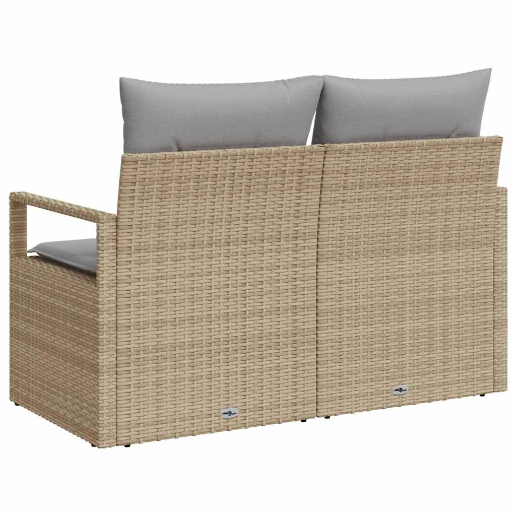 Havemøbelsofa med pude 120 x 62 x 69 cm polyrattan