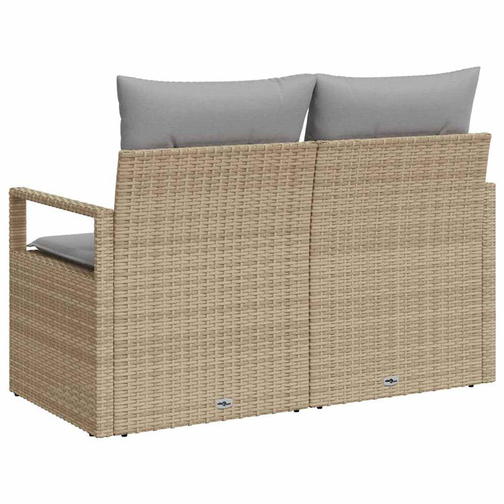 Havemøbelsofa med pude 120 x 62 x 69 cm polyrattan