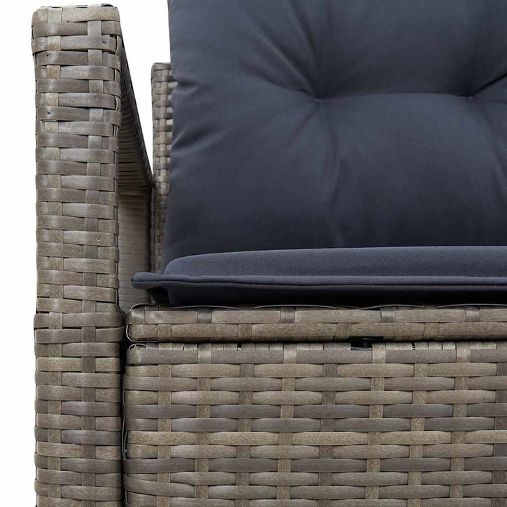 Havemøbelsofa med pude 120 x 62 x 69 cm polyrattan