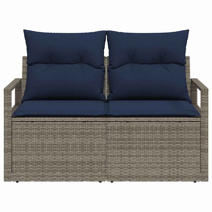 Havemøbelsofa med pude 120 x 62 x 69 cm polyrattan