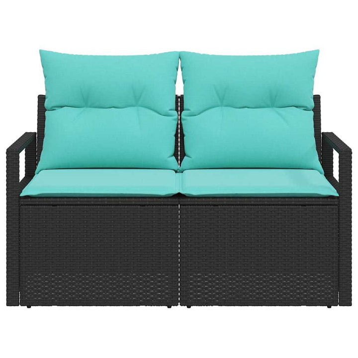 Havemøbelsofa med pude 120 x 62 x 69 cm polyrattan