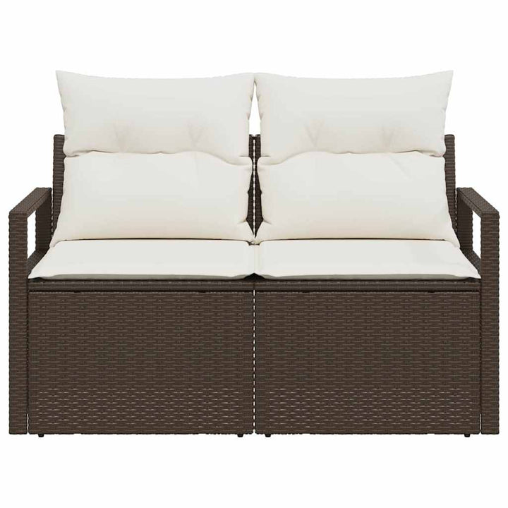 Havemøbelsofa med pude 120 x 62 x 69 cm polyrattan