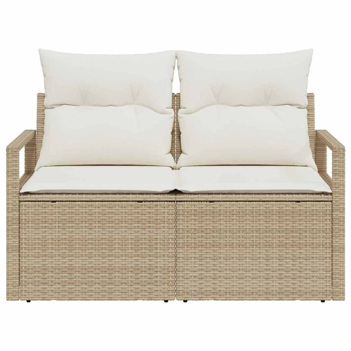 Havemøbelsofa med pude 120 x 62 x 69 cm polyrattan