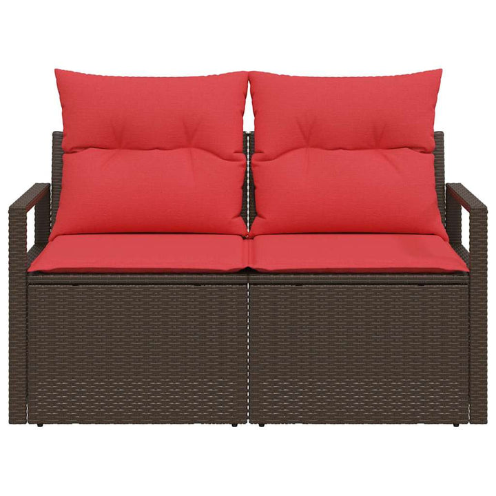Havemøbelsofa med pude 120 x 62 x 69 cm polyrattan