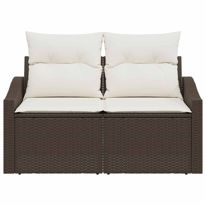 Havemøbelsofa med pude 123 x 62 x 69 cm polyrattan