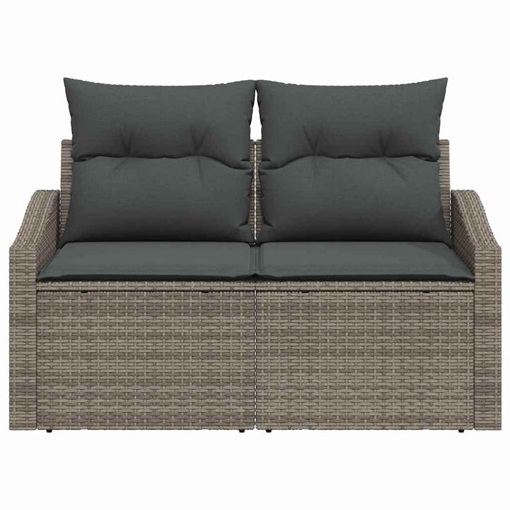 Havemøbelsofa med pude 123 x 62 x 69 cm polyrattan