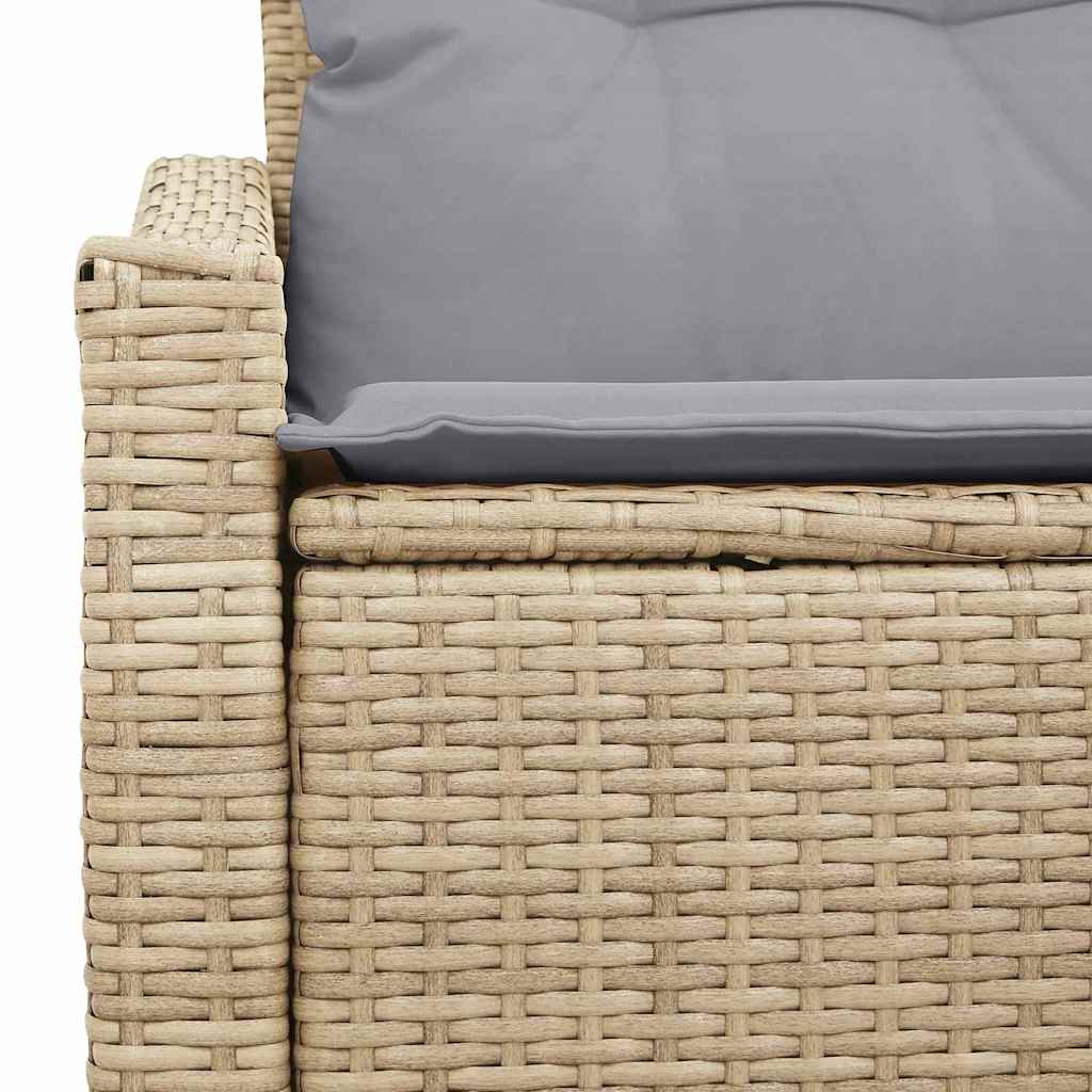 Havemøbelsofa med pude 123 x 62 x 69 cm polyrattan