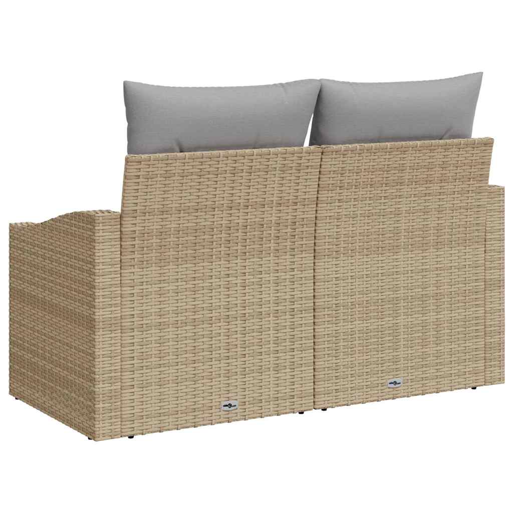 Havemøbelsofa med pude 123 x 62 x 69 cm polyrattan