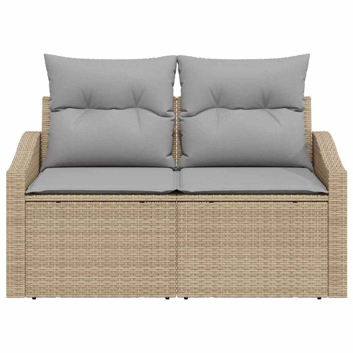 Havemøbelsofa med pude 123 x 62 x 69 cm polyrattan