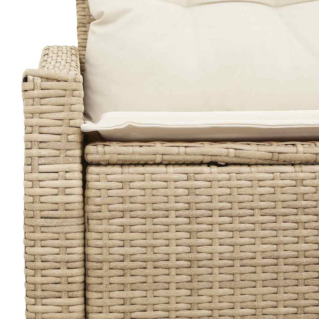 Havemøbelsofa med pude 123 x 62 x 69 cm polyrattan