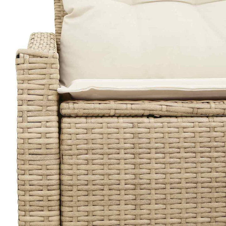 Havemøbelsofa med pude 123 x 62 x 69 cm polyrattan