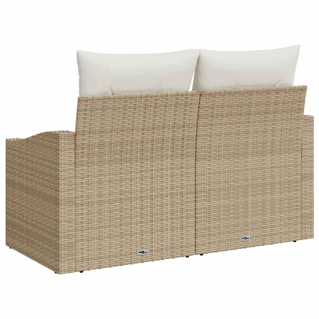 Havemøbelsofa med pude 123 x 62 x 69 cm polyrattan
