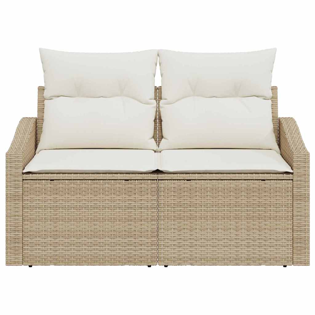 Havemøbelsofa med pude 123 x 62 x 69 cm polyrattan