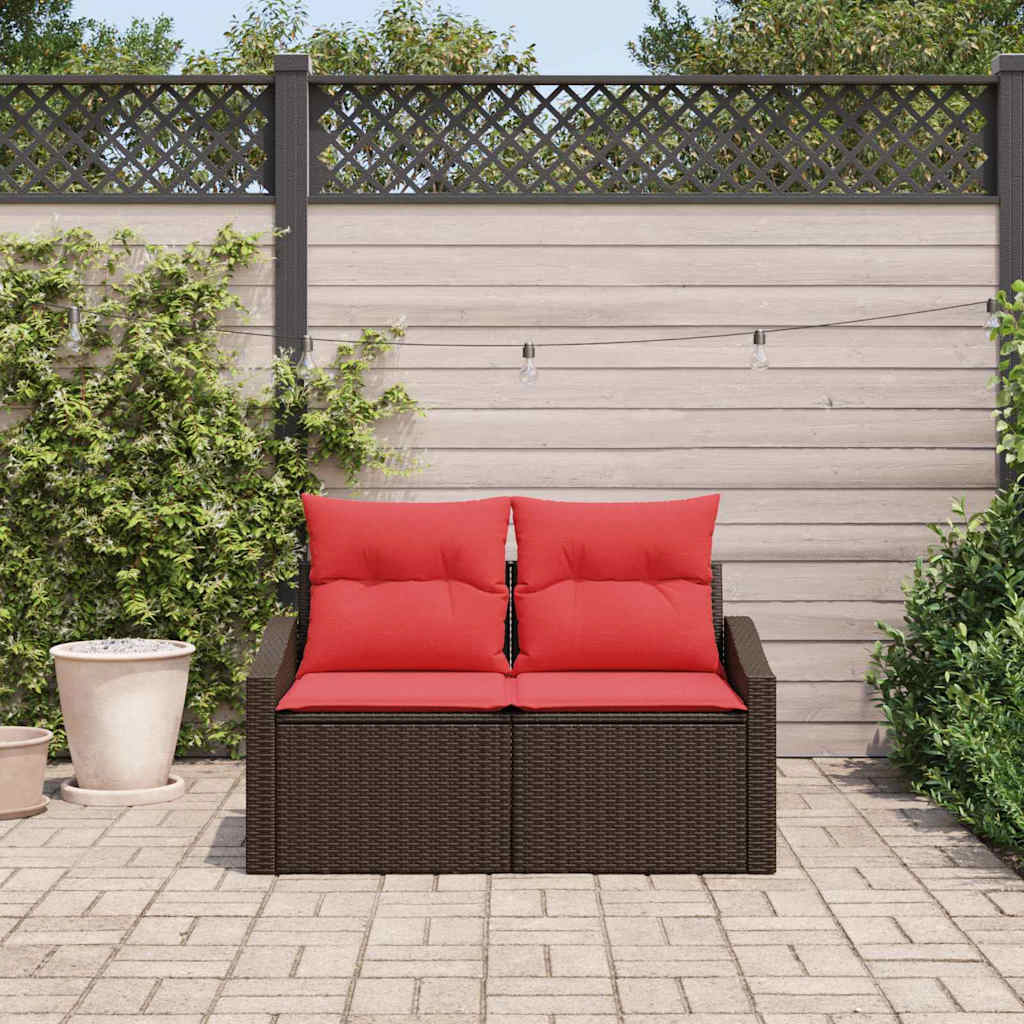 Havemøbelsofa Brun 123 x 62 x 69cm polyrattan
