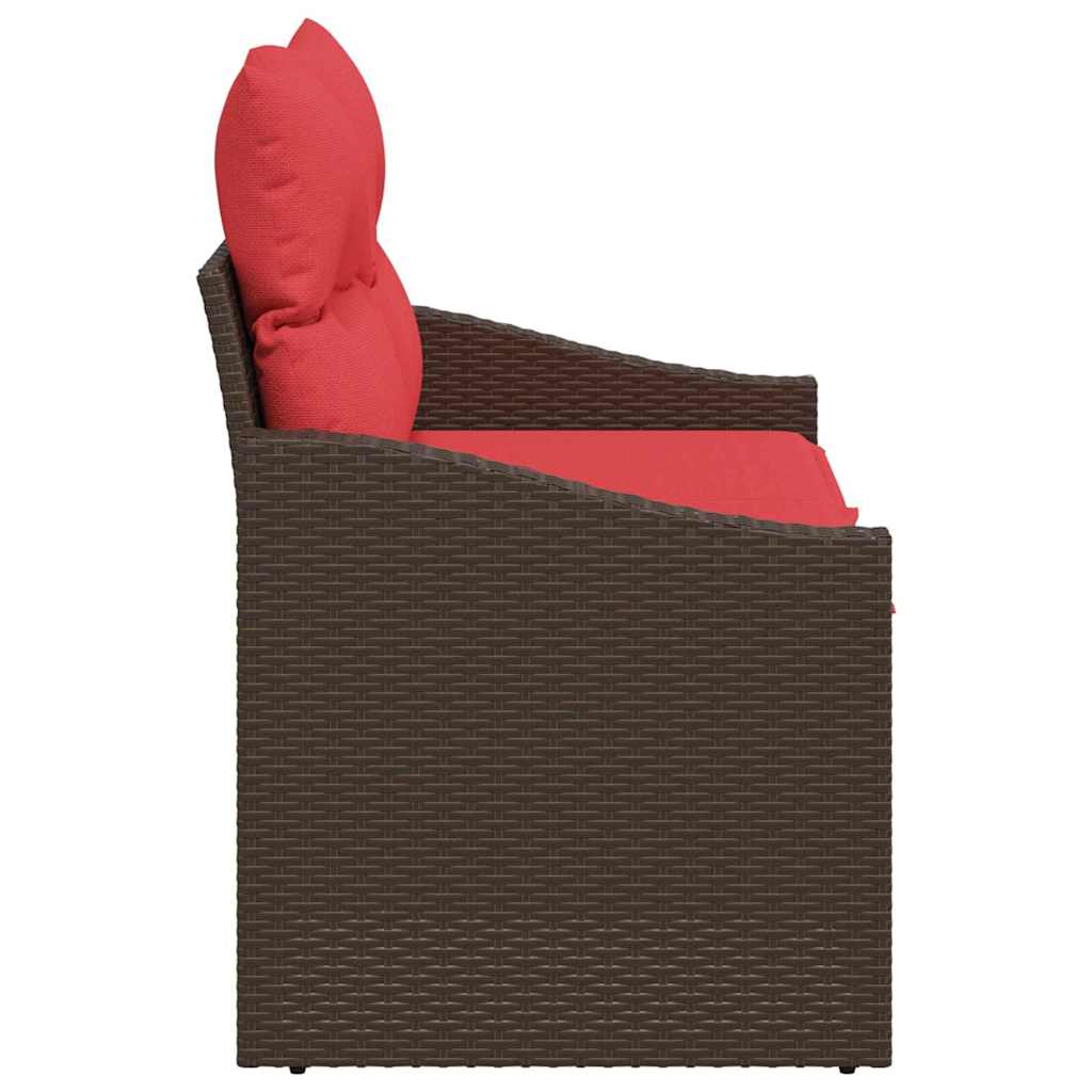 Havemøbelsofa Brun 123 x 62 x 69cm polyrattan