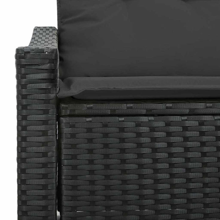 Havemøbelsofa med pude 123 x 62 x 69 cm polyrattan