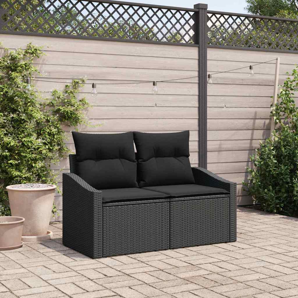 Havemøbelsofa med pude 123 x 62 x 69 cm polyrattan