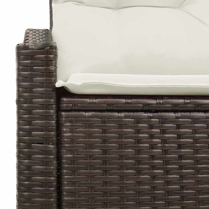 Havemøbelsofa med pude 123 x 62 x 69 cm polyrattan