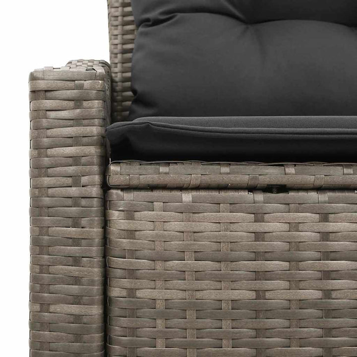 Havemøbelsofa med pude 123 x 62 x 69 cm polyrattan