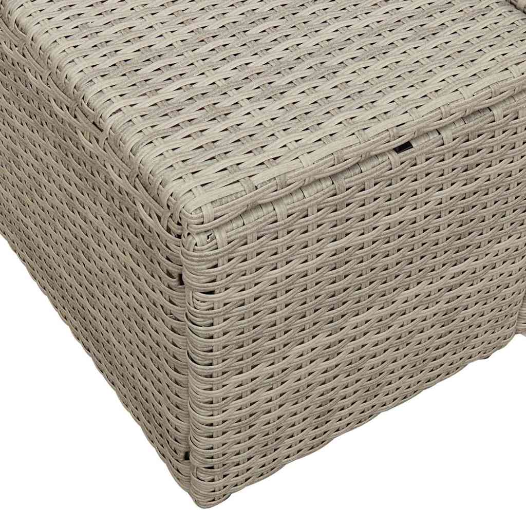 Havemøbelsofa med pude Grå 184 x 62 x 69 cm polyrattan