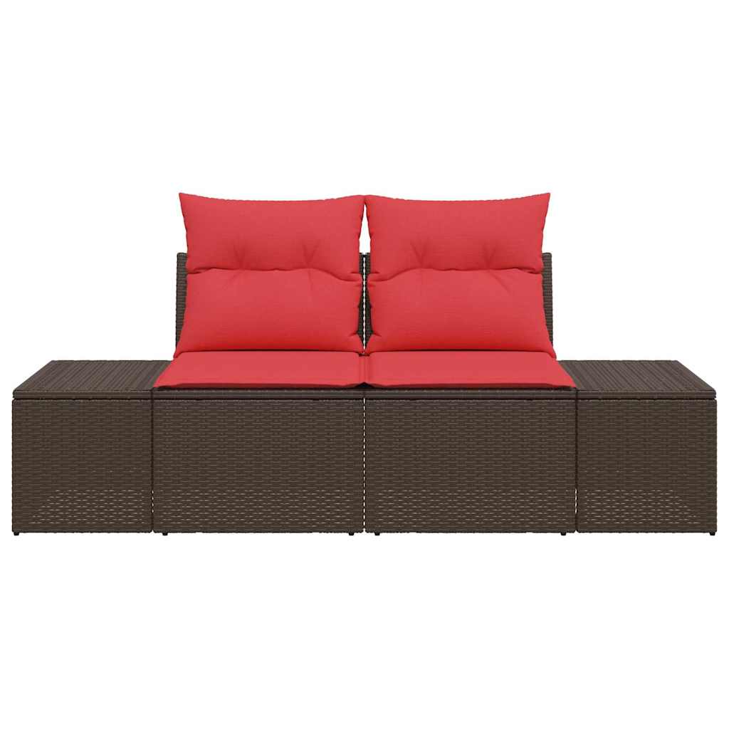 Havemøbelsofa 2-Antal sæder polyrattan